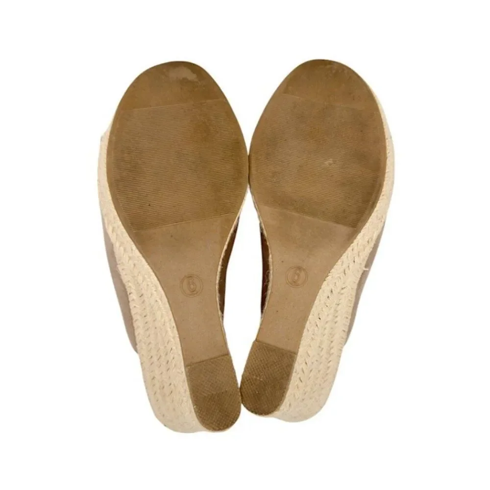 Dolcetta Selma Platform Espadrille Slingback Open-Toe Sandals | Beige 6